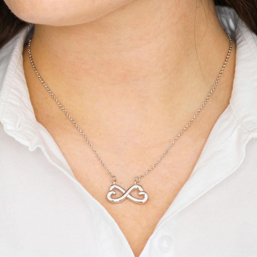 Infinity Heart Necklace / To Mom From Daughter