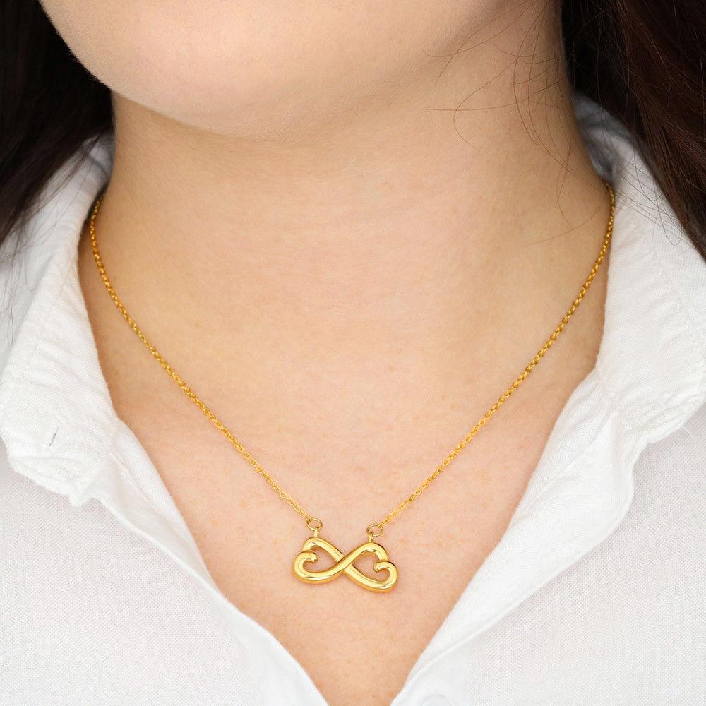 Infinity Heart Necklace / To Mom From Son