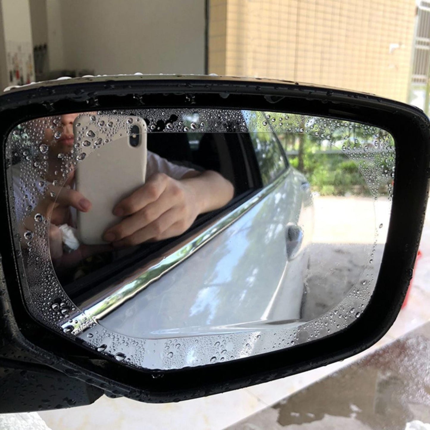 Magic Mirror Anti Rain & Fog Shield + Scraper + Wet/Dry Wipes